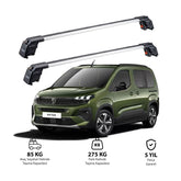 PEUGEOT RIFTER 2024  et modèles ultérieurs TRX2 Thunder Carrier Barres transversales pour galerie de toit 2 barres